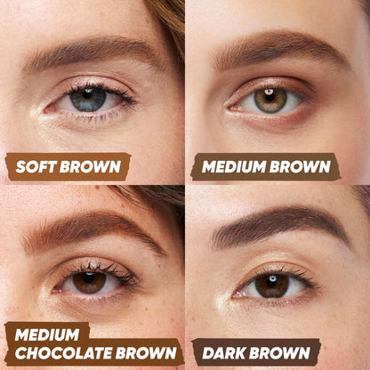 Kosas Brow Pop Eyebrow Pencil – Brow Pencil with Spoolie, Medium Brown - Maple Wellness Supplements