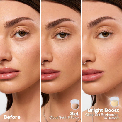 Kosas Cloud Set Pressed Setting Powder – Translucent Shine Control Face Powder, Soft Matte Finish, Comfy (Sheer Medium) - Maple Wellness Supplements