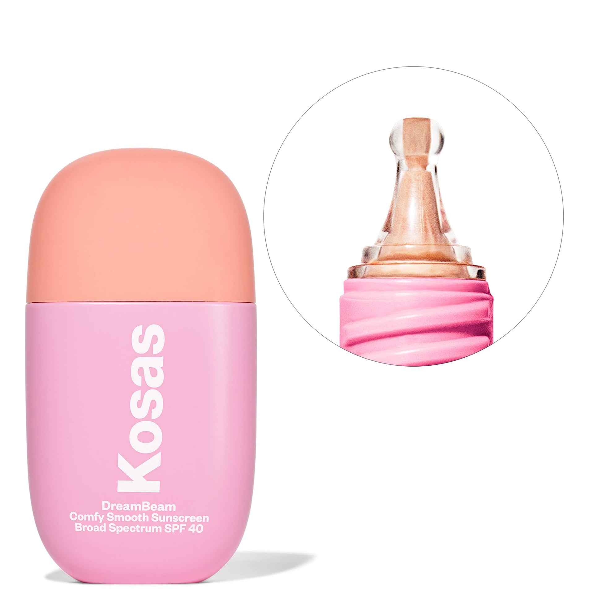 Kosas DreamBeam SPF 40 Mineral Sunscreen for Face + Makeup Prep – Lightweight Hydrating Sun Protection, 40 ml - Maple Wellness Supplements