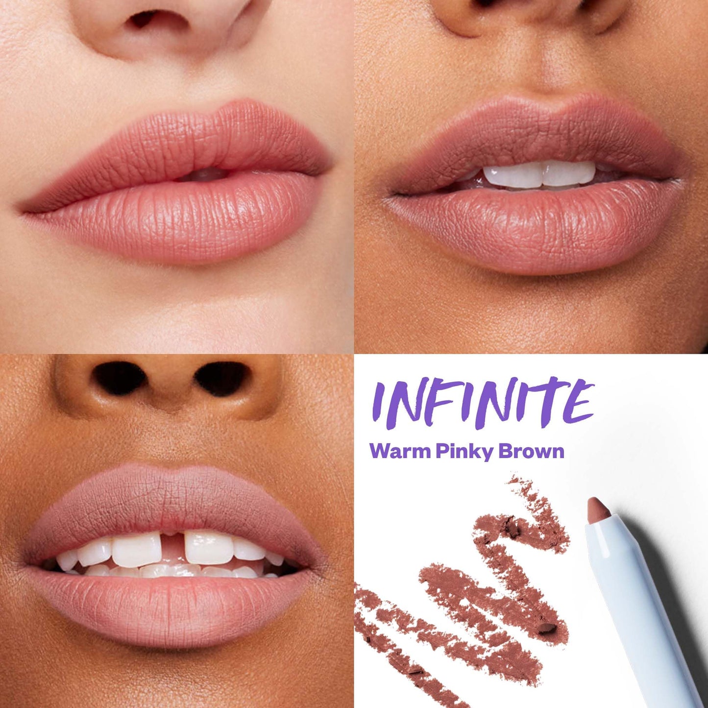 Kosas Hotliner Retractable Lip Liner Pencil with Built-In Brush & Sharpener - Easy Contouring, Hydrating, Long-Lasting- Pigmented Creamy Texture for Plumping Lips - Hyaluronic Acid & Konjac - Infinite - Maple Wellness Supplements