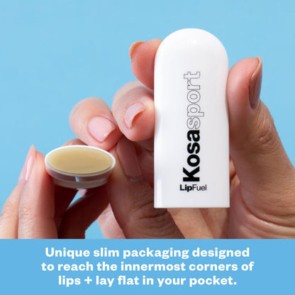 Kosas Lipfuel Hyaluronic Active Sport Lip Balm - Hydrates, Energizes and Protects - Natural Lip Treatment and Care (Baseline) - Maple Wellness Supplements