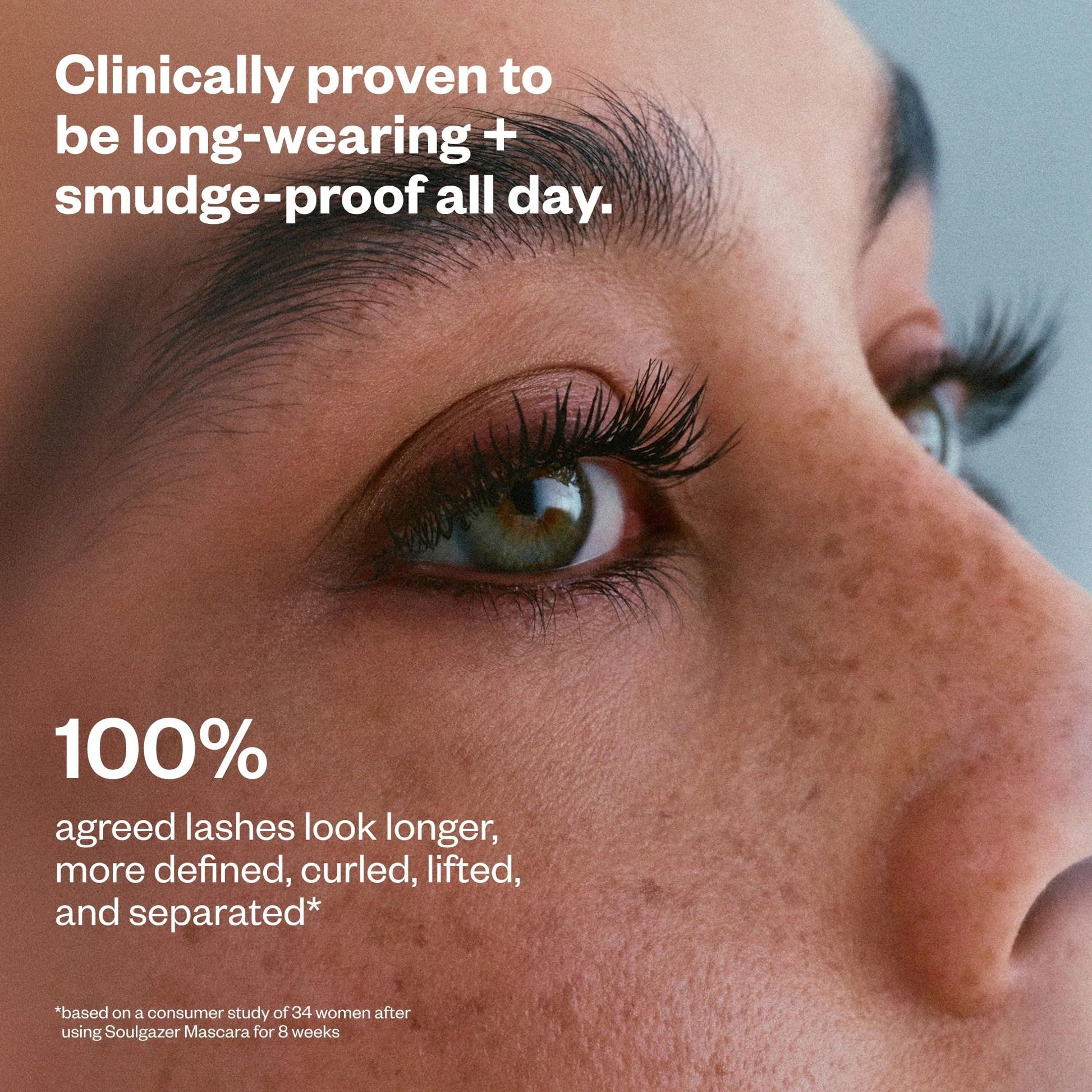 Kosas Soulgazer Lengthening + Lifting Peptide Mascara – Smudge-Proof, Clump-Free Mascara + Lash Serum 2-in-1 for Long, Defined Lashes – Curvilinear Molded Brush, Vegan, Sensitive-Eye Safe - Maple Wellness Supplements