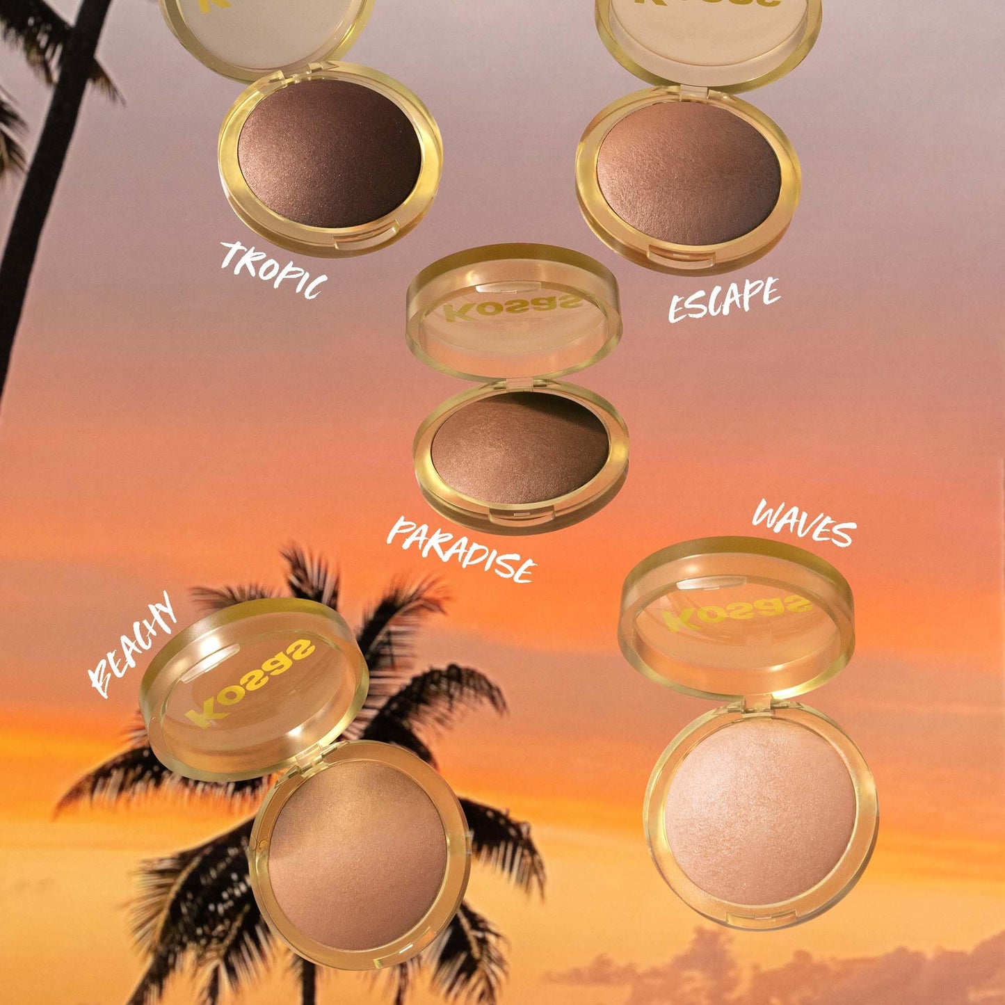 Kosas Sun Show Glowy Warmth Baked Bronzer - Contouring Powder for Cheekbones, Nose & Jawline - Enriched with Concentrated Fatty Acids - Talc-Free, Vegan & Hypoallergenic - Tropic - Maple Wellness Supplements