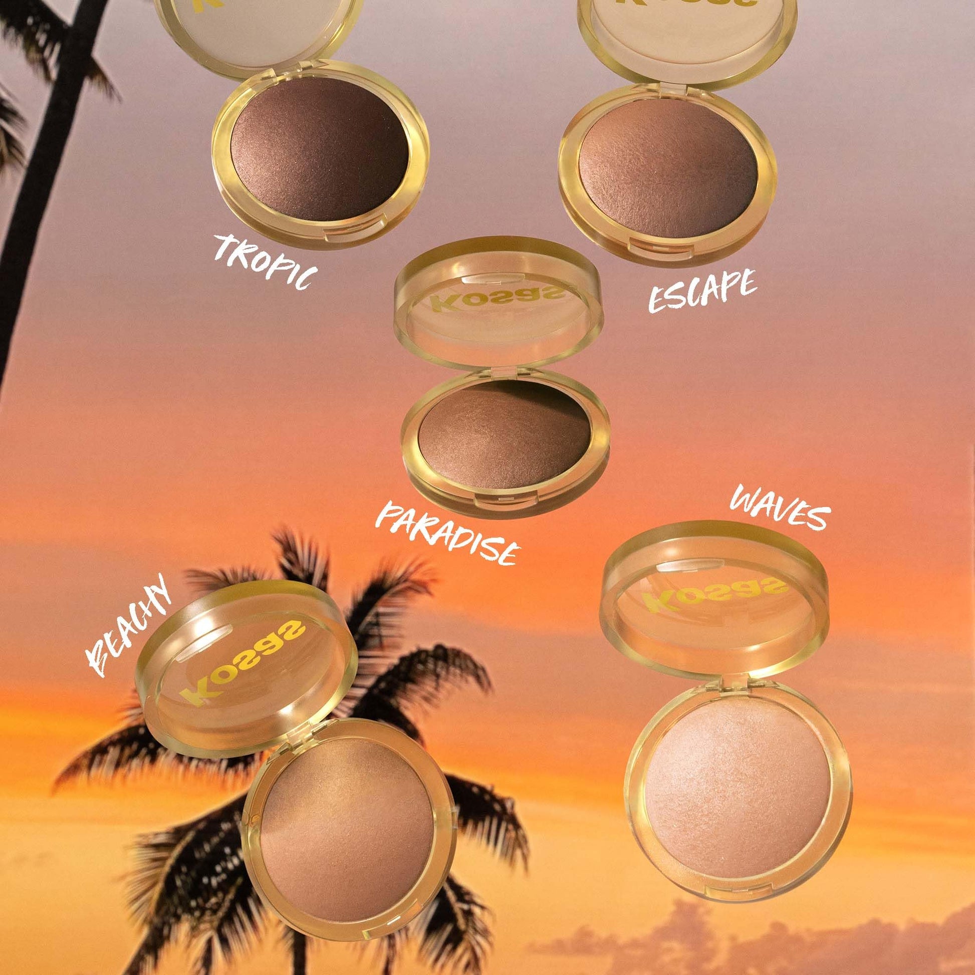 Kosas Sun Show Glowy Warmth Baked Bronzer - Contouring Powder for Cheekbones, Nose & Jawline - Enriched with Concentrated Fatty Acids - Talc-Free, Vegan & Hypoallergenic - Tropic - Maple Wellness Supplements