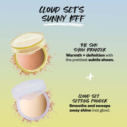 Kosas Sun Show Glowy Warmth Baked Bronzer - Contouring Powder for Cheekbones, Nose & Jawline - Enriched with Concentrated Fatty Acids - Talc-Free, Vegan & Hypoallergenic - Tropic - Maple Wellness Supplements