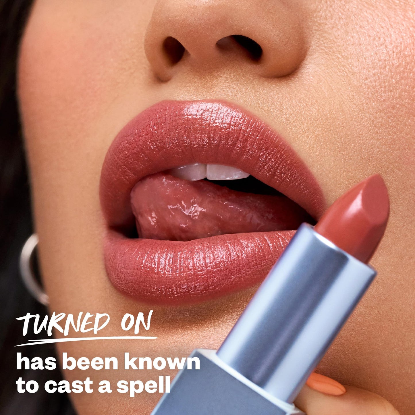 Kosas Weightless Lip Color Nourishing Satin Lipstick - High Impact Lip Color with Clean Formula - Comfy Feel & Soft Finish - Turned On - Maple Wellness Supplements