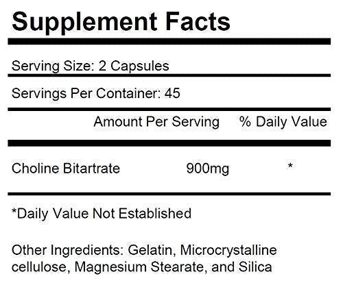 KRK SUPPLEMENTS Bundle Combo of 2 Bottles of Choline Bitartrate and 2 Bottles - Maple Wellness Supplements