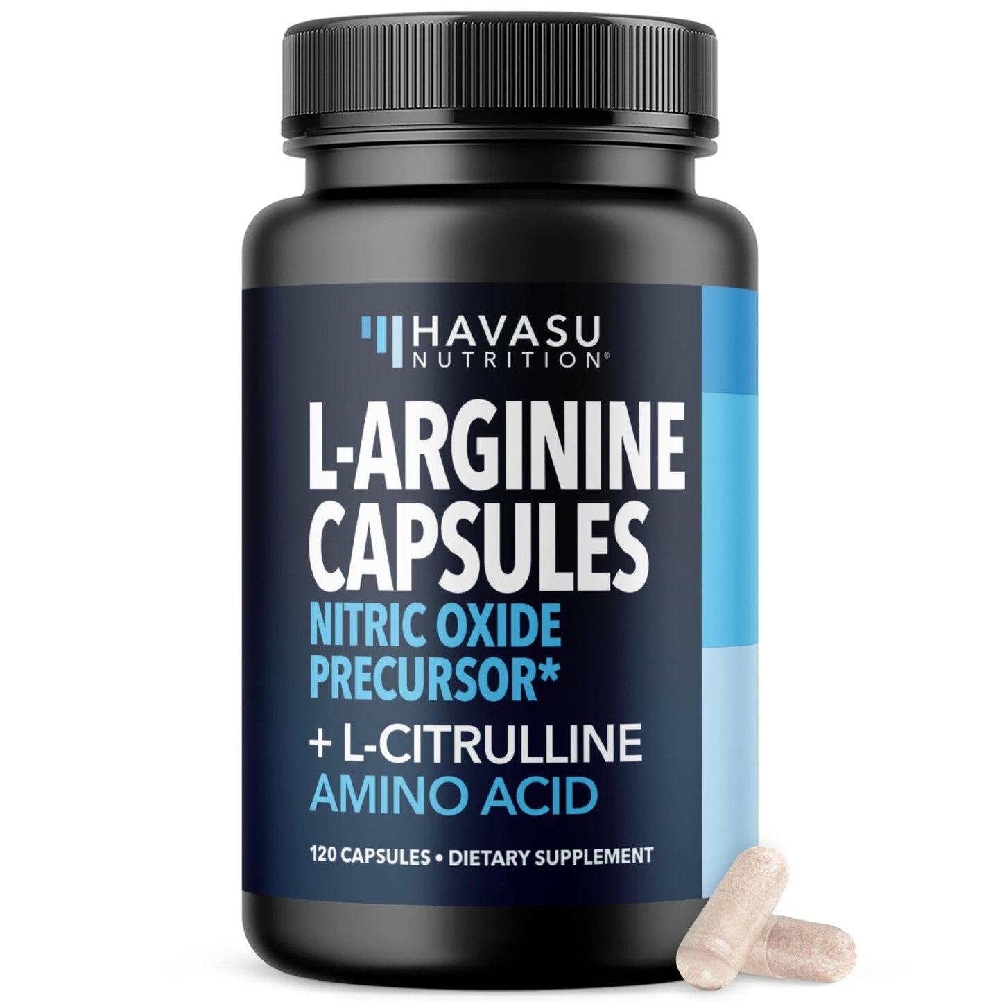 L-Arginine Capsules with L-Citrulline - Nitric Oxide Supplement - L Arginine and L Citrulline Blend - 120 Count - Vegan, Non-GMO Capsules for Performance - Maple Wellness Supplements