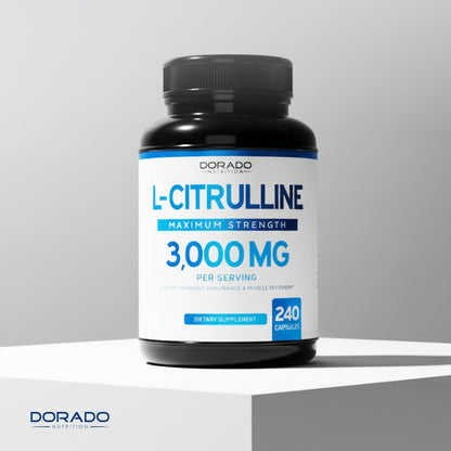 L Citrulline 3000mg Supplement (240 Capsules) Support L Arginine & Nitric Oxide Pills - L-Citrulline For Men & Women - Muscle Recovery & Pump Supplement - Maple Wellness Supplements