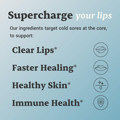 L-Lysine Cold Sore Treatment For Lips With Immune Support - L Lysine 1000mg Capsules, Chaga, Bee Propolis, Vitamin C, Zinc & Licorice Root Extract - Non-GMO, Vegetarian, - Maple Wellness Supplements