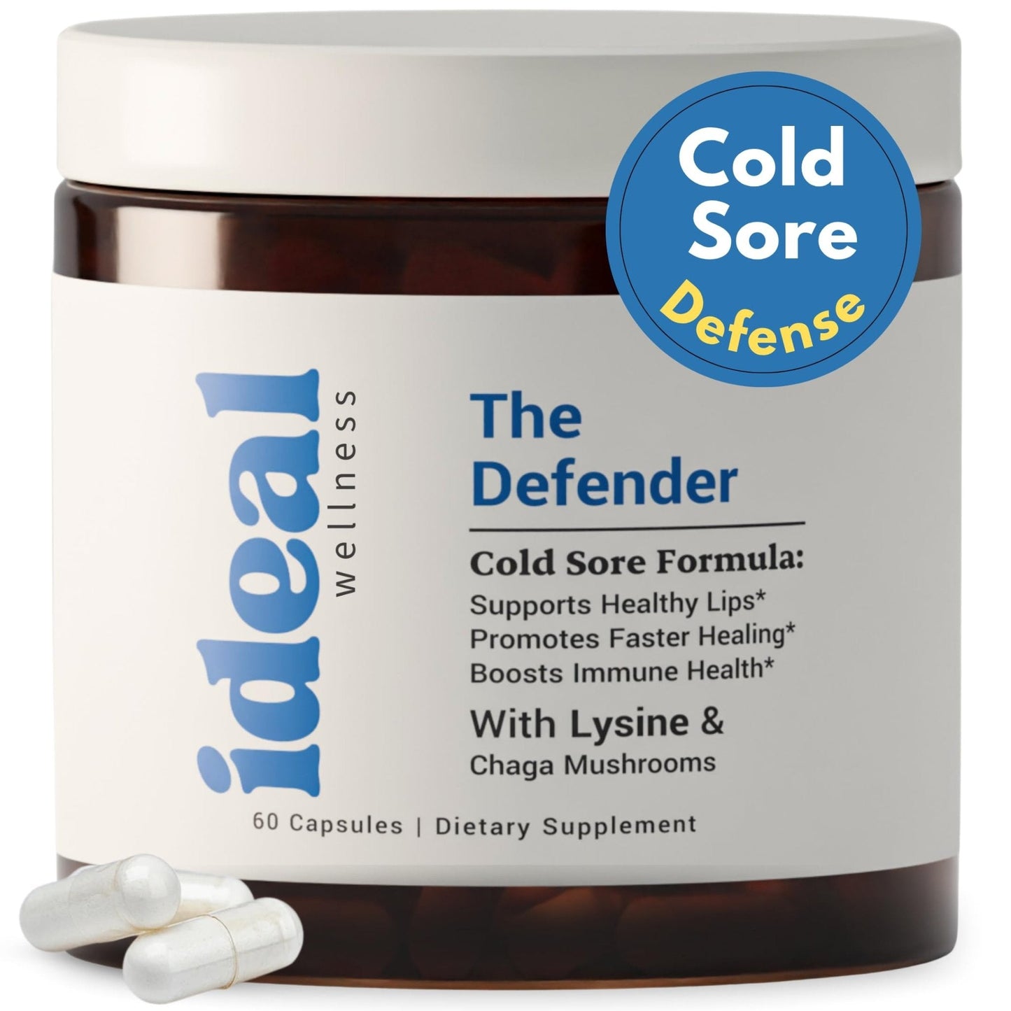 L-Lysine Cold Sore Treatment For Lips With Immune Support - L Lysine 1000mg Capsules, Chaga, Bee Propolis, Vitamin C, Zinc & Licorice Root Extract - Non-GMO, Vegetarian, - Maple Wellness Supplements