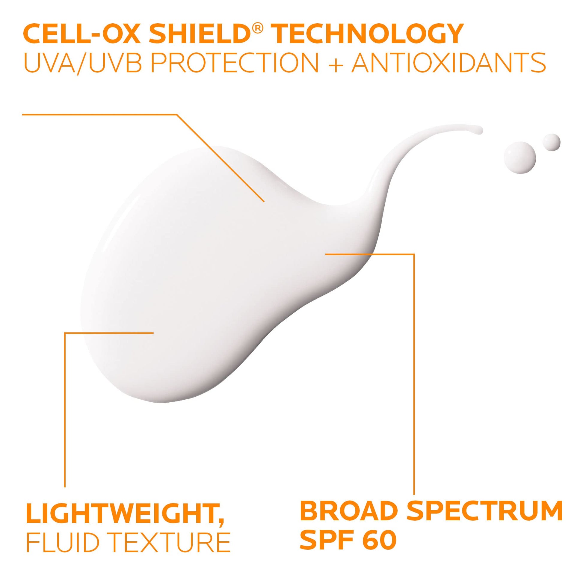 La Roche-Posay Anthelios Light Fluid Facial Sunscreen SPF 60, Lightweight Sunscreen For Face, Fluid Texture, Broad Spectrum SPF + Antioxidants - Maple Wellness Supplements