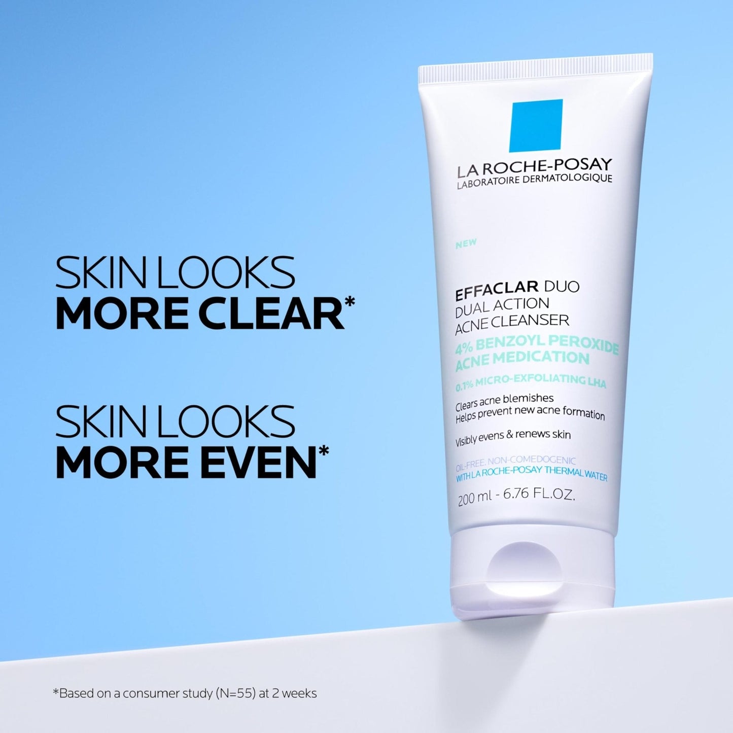 La Roche-Posay Effaclar Dual Acne Face Wash With 4% Benzoyl Peroxide & LHA Exfoliant - Maple Wellness Supplements