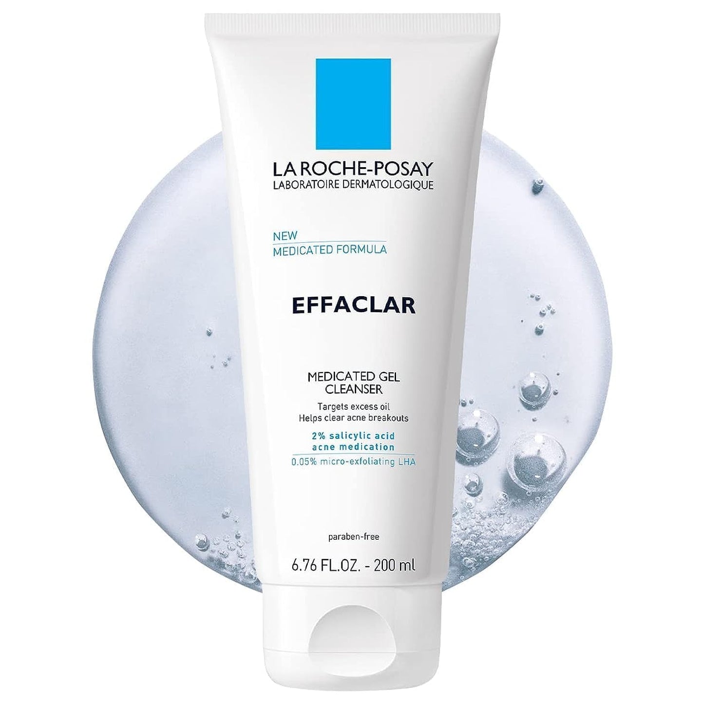 La Roche-Posay Effaclar Medicated Gel Cleanser, 2% Salicylic Acid Cleanser + LHA + Glycerin, Foaming Acne Face Wash, Helps Clear & Prevent Acne Breakouts, Oil Free, Targets Excess Oil - Maple Wellness Supplements