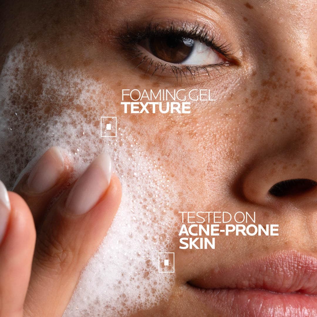 La Roche-Posay Effaclar Purifying Foaming Gel Cleanser for Oily Skin, With Zinc Pidolate To Remove Excess Oil & Shine - Maple Wellness Supplements