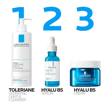 La Roche-Posay Hyalu B5 Suractivated Anti-Aging Face & Neck Cream, Firming Face Moisturizer With 3 Types of Hyaluronic Acid for All Skin Types - Maple Wellness Supplements