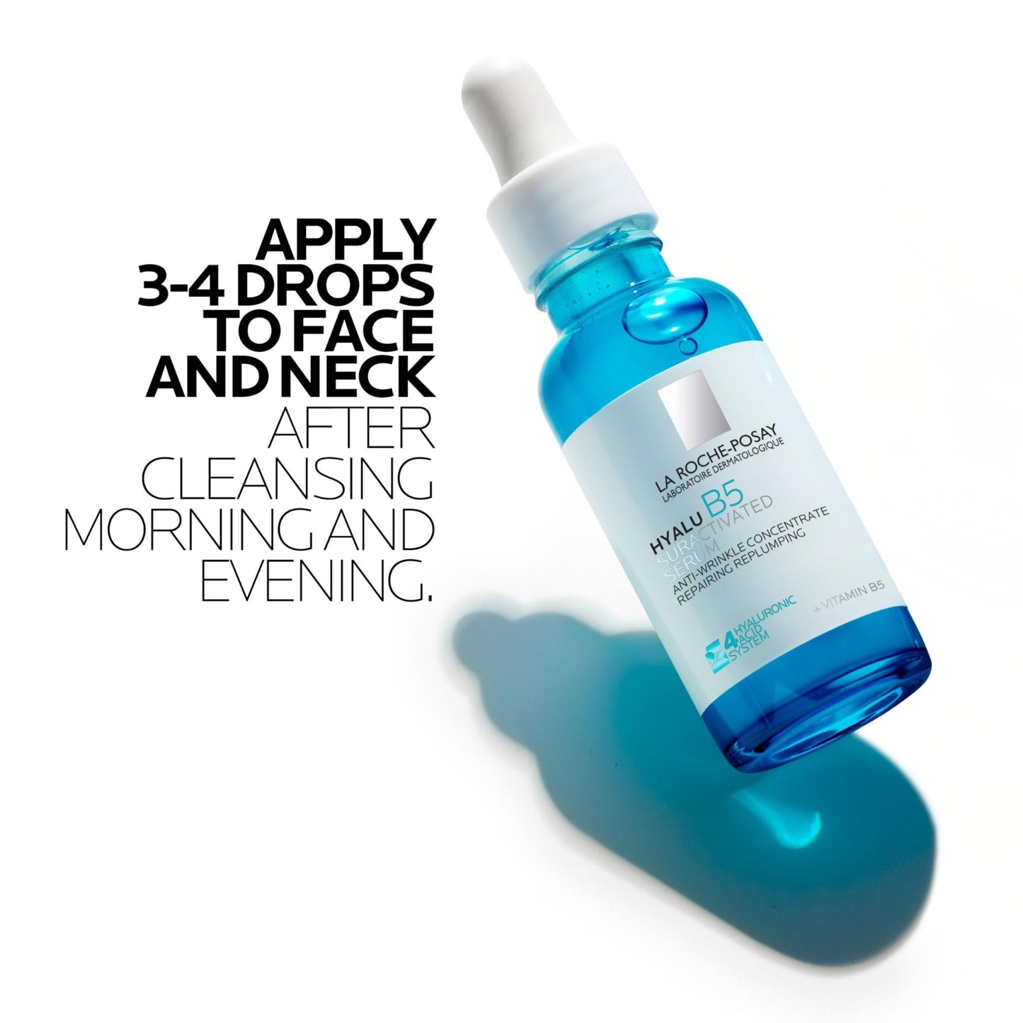 La Roche-Posay Hyalu B5 Suractivated Hyaluronic Acid Serum for Face, Vitamin B5 + Hyaluronic Acid + Glycerin - Maple Wellness Supplements