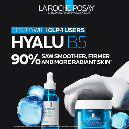 La Roche-Posay Hyalu B5 Suractivated Hyaluronic Acid Serum for Face, Vitamin B5 + Hyaluronic Acid + Glycerin - Maple Wellness Supplements