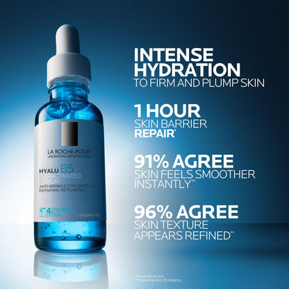 La Roche-Posay Hyalu B5 Suractivated Hyaluronic Acid Serum for Face, Vitamin B5 + Hyaluronic Acid + Glycerin - Maple Wellness Supplements