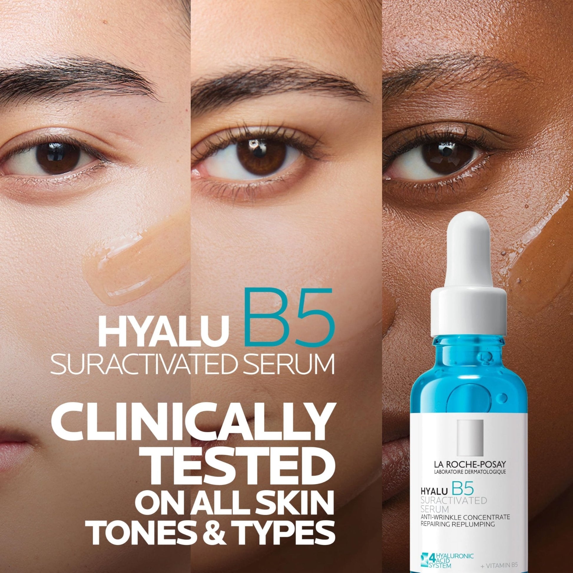 La Roche-Posay Hyalu B5 Suractivated Hyaluronic Acid Serum for Face, Vitamin B5 + Hyaluronic Acid + Glycerin - Maple Wellness Supplements