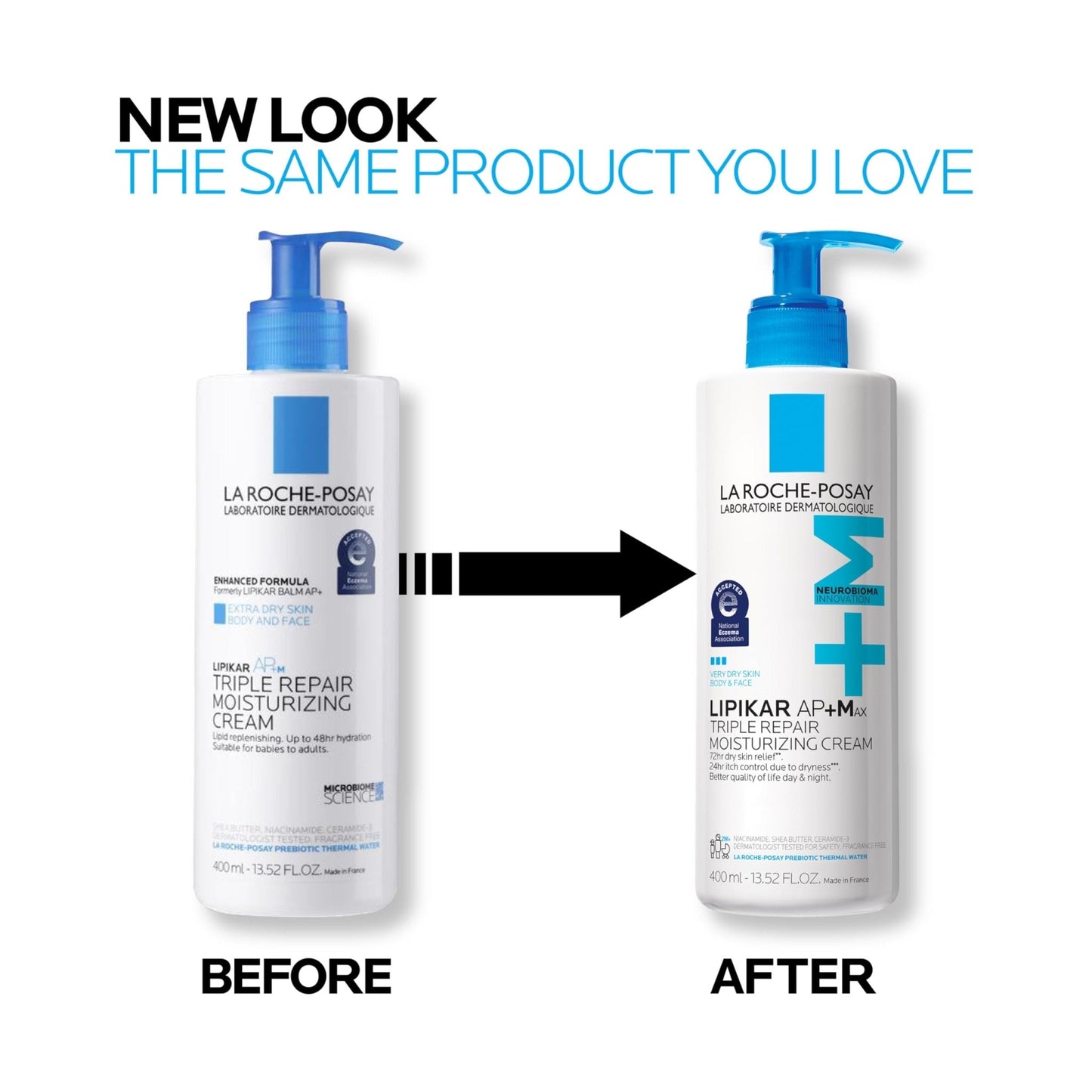 La Roche-Posay Lipikar AP+MAX Triple Repair Moisturizing Body Cream | Face & Body Lotion - Maple Wellness Supplements