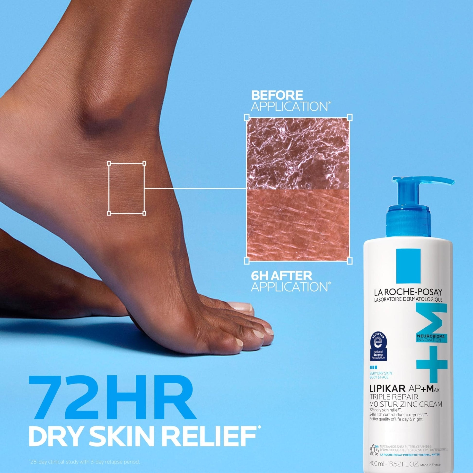 La Roche-Posay Lipikar AP+MAX Triple Repair Moisturizing Body Cream | Face & Body Lotion - Maple Wellness Supplements