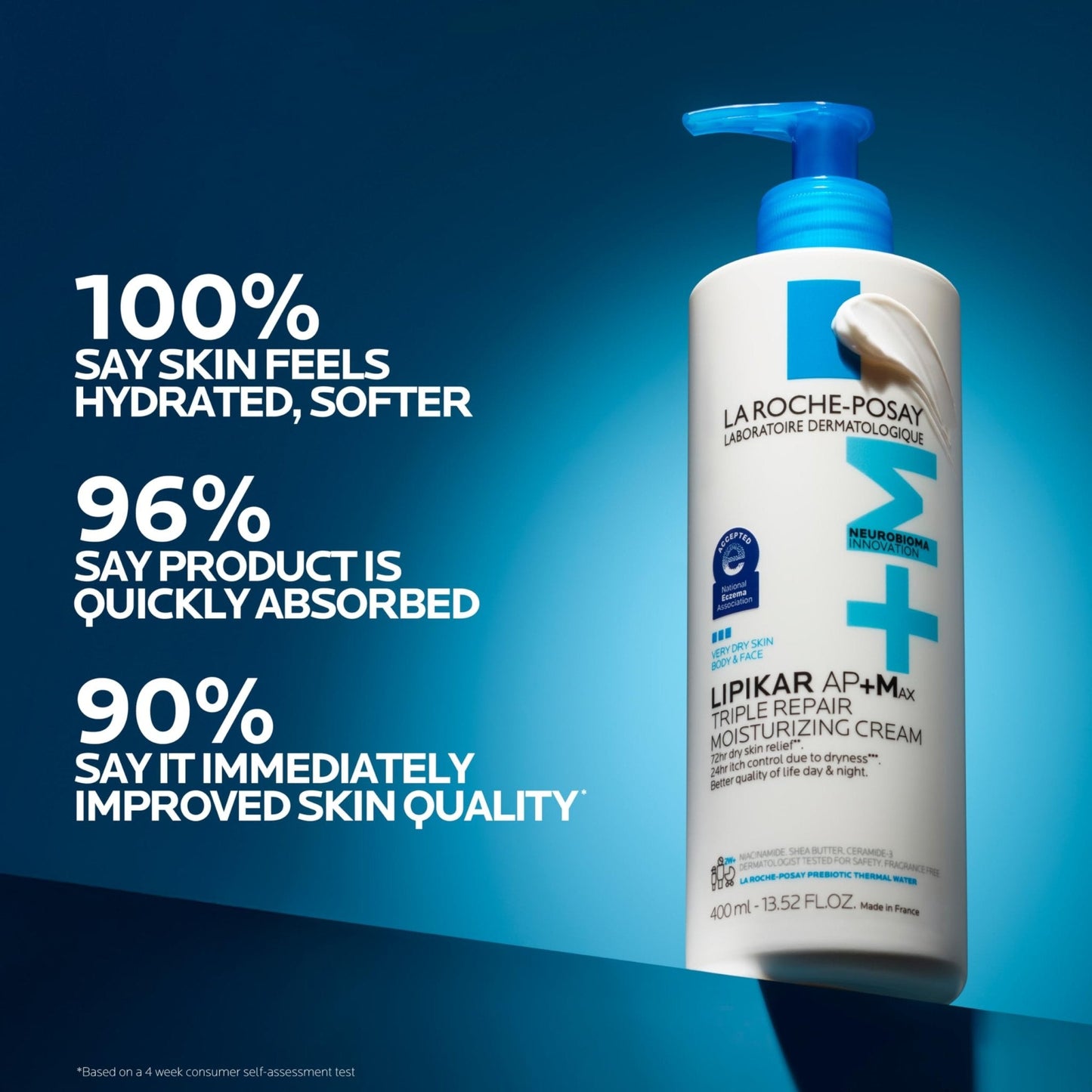 La Roche-Posay Lipikar AP+MAX Triple Repair Moisturizing Body Cream | Face & Body Lotion - Maple Wellness Supplements