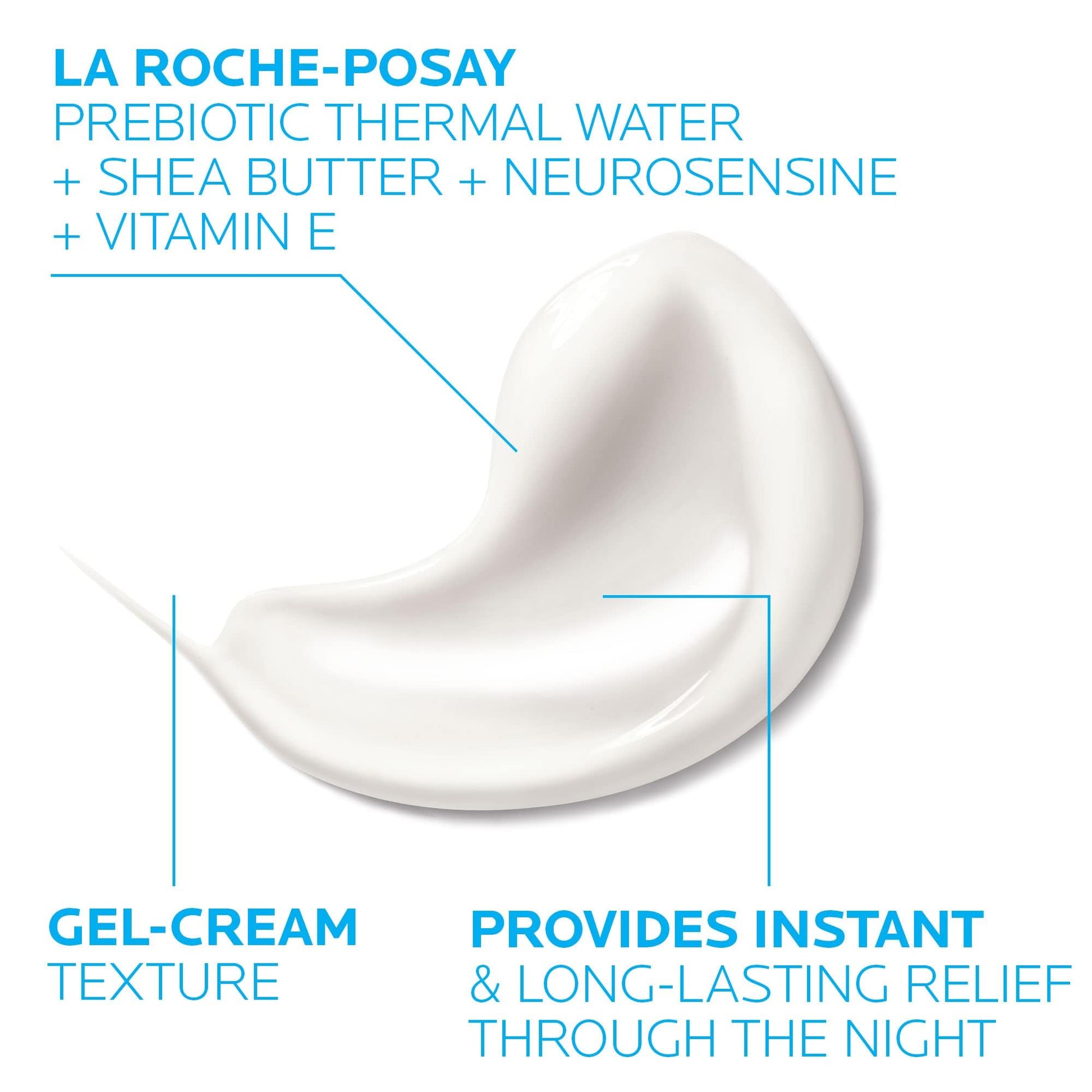 La Roche-Posay Toleriane Dermallergo Night Cream for Face, Intense Soothing Moisturizer with Vitamin E, Allergy Tested - Maple Wellness Supplements