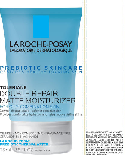 La Roche-Posay Toleriane Double Repair Matte Face Moisturizer, Daily Moisturizer For Oily Skin - Maple Wellness Supplements
