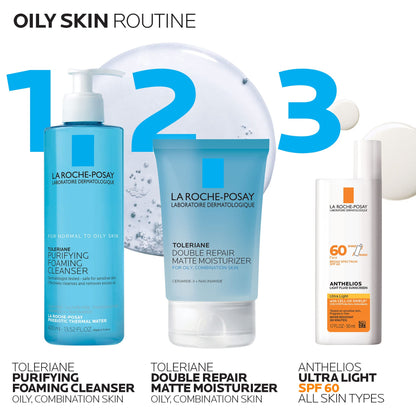 La Roche-Posay Toleriane Double Repair Matte Face Moisturizer, Daily Moisturizer For Oily Skin - Maple Wellness Supplements