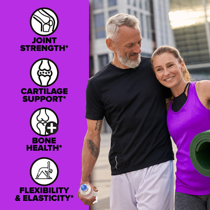 Labrada Nutrition Elastijoint, Grape - Glucosamine Joint Support Supplement Powder for Men & Women, Joint Relief & Bone Health Supplement with MSM, Glucosamine Chondroitin MSM - Gluten-Free - Maple Wellness Supplements
