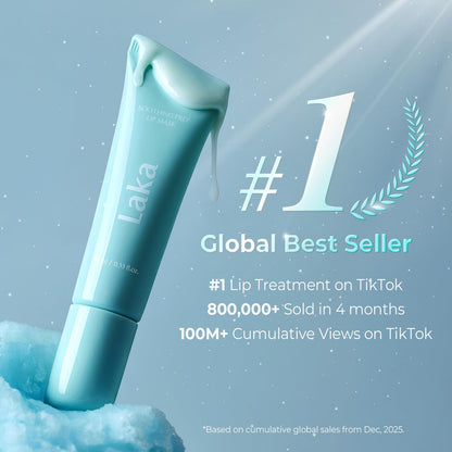 Laka Soothing Prep Lip Mask, Cooling Peel Off Korean Lip Mask, Gentle Exfoliator for Lips - Maple Wellness Supplements
