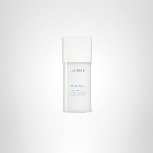 LANEIGE Cream Skin Toner & Moisturizer Mini: Lightweight Refillable Korean Milky Toner with Ceramide - Maple Wellness Supplements