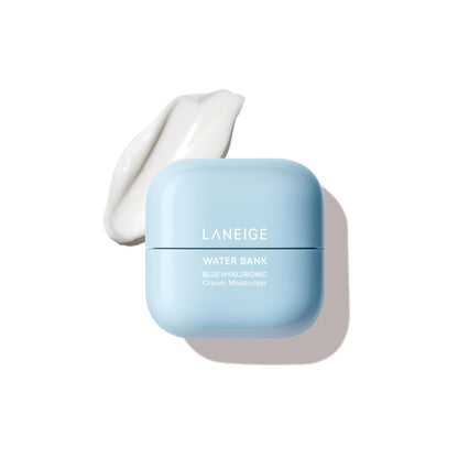 LANEIGE Water Bank Blue Hyaluronic Cream Moisturizer: Hydrating Korean Face Cream with Squalane & Ceramide - Maple Wellness Supplements