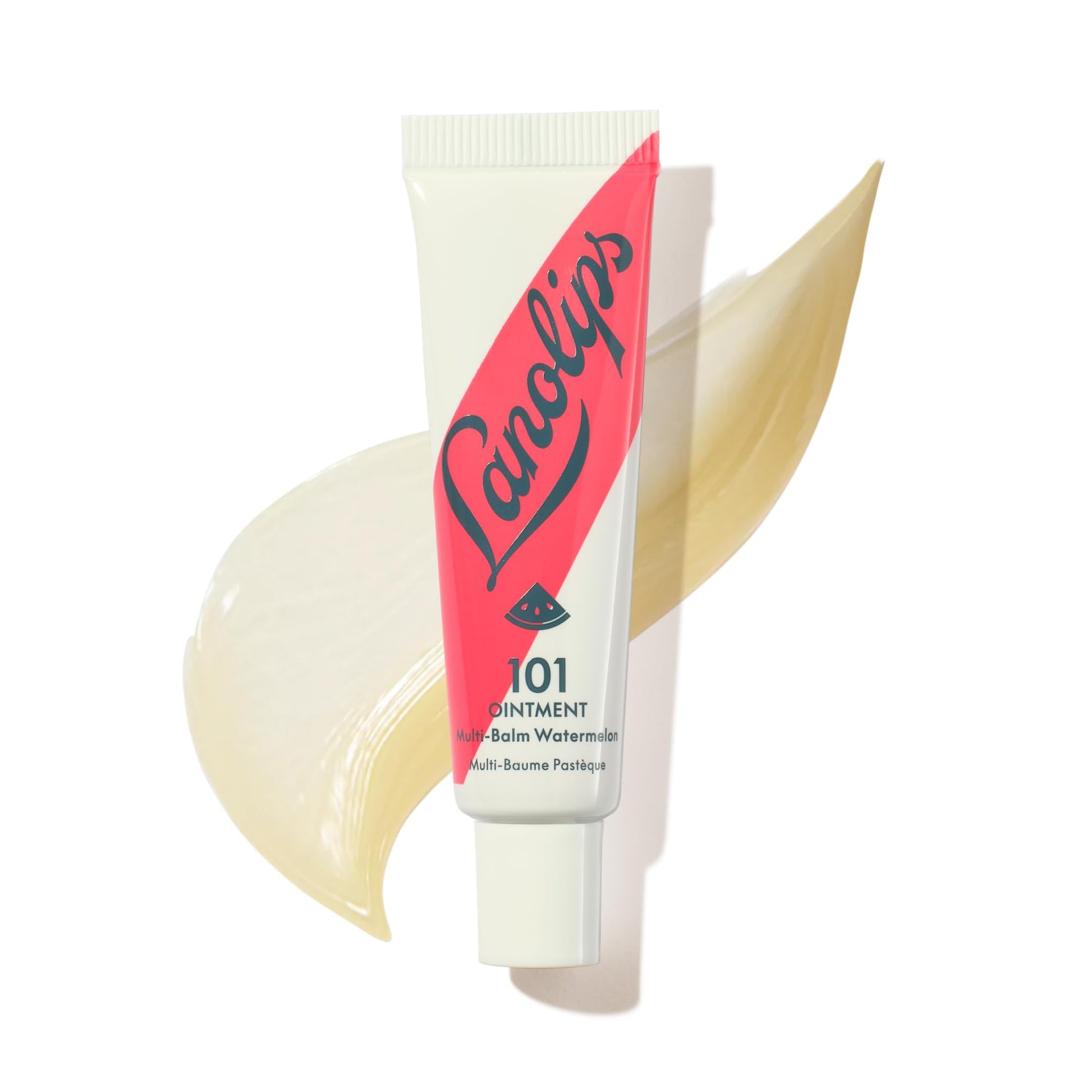 Lanolin 101 Multipurpose Ointment - Lanolin Lip Balm & Healing Ointment for Skin Barrier Repair - Moisturizer for Dry Lips, Cuticles & Elbows - No Petroleum Formula - Watermelon (0.35 oz) - Maple Wellness Supplements