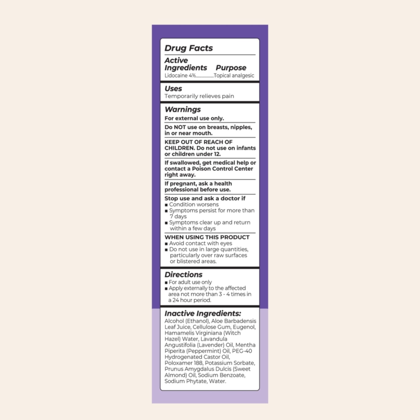 Lansinoh 4% Lidocaine Perineal Spray, Pain Relief for Postpartum Care, 3.5 Ounces - Maple Wellness Supplements