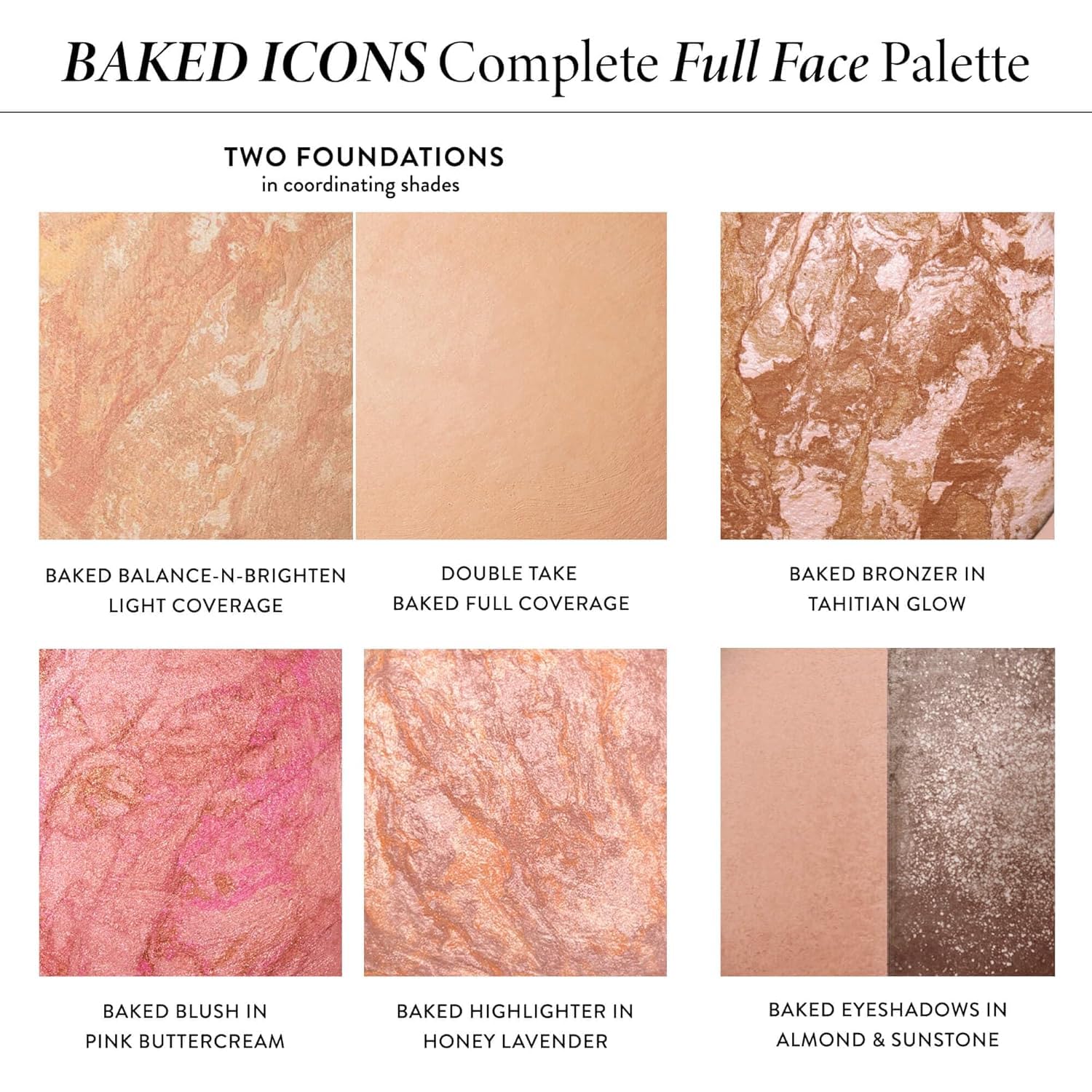 LAURA GELLER Baked Icons Complete Full Face Palette, Light | All-in-One Makeup Palette with Baked Foundations, Blush, Bronzer, Highlighter, Eyeshadows | Coverage for Mature Skin | Travel-Friendly - Maple Wellness Supplements