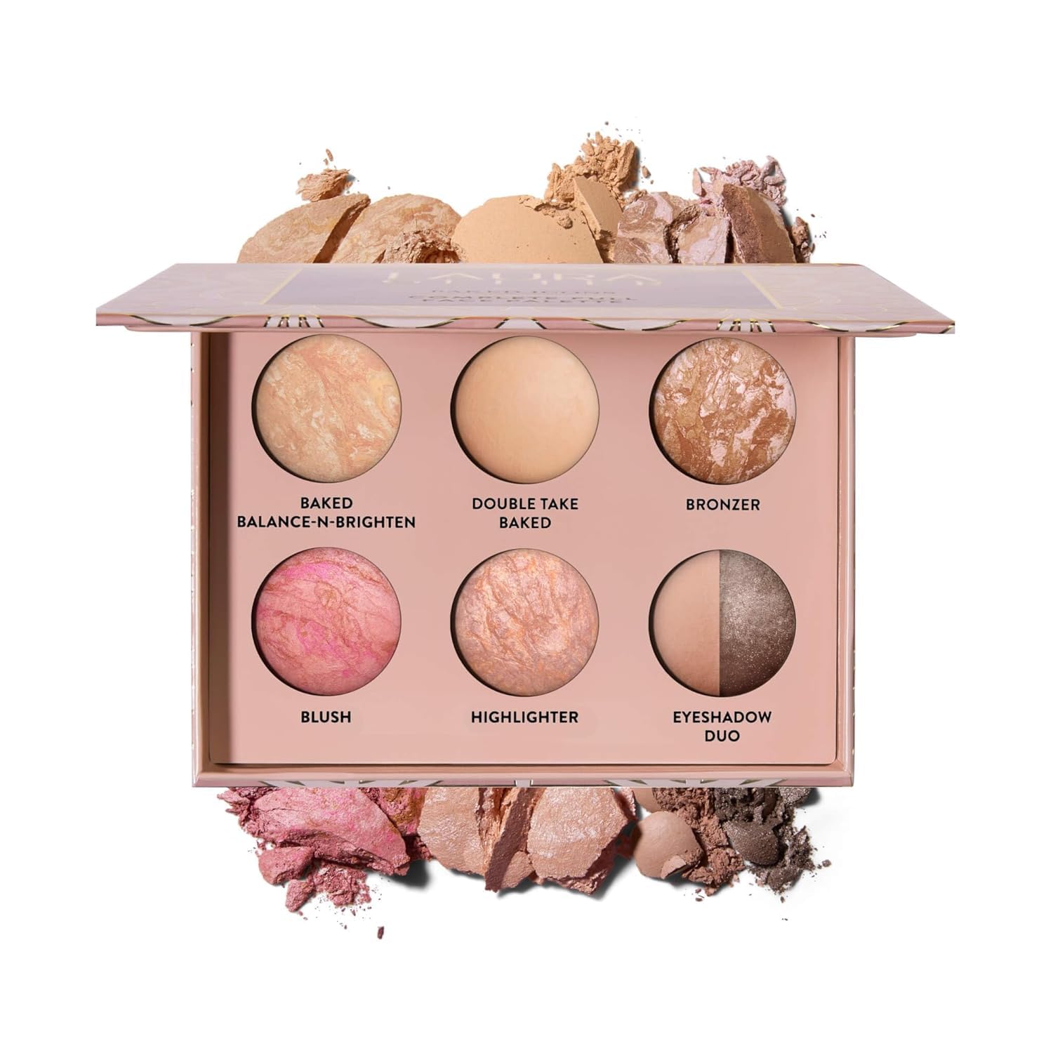 LAURA GELLER Baked Icons Complete Full Face Palette, Light | All-in-One Makeup Palette with Baked Foundations, Blush, Bronzer, Highlighter, Eyeshadows | Coverage for Mature Skin | Travel-Friendly - Maple Wellness Supplements