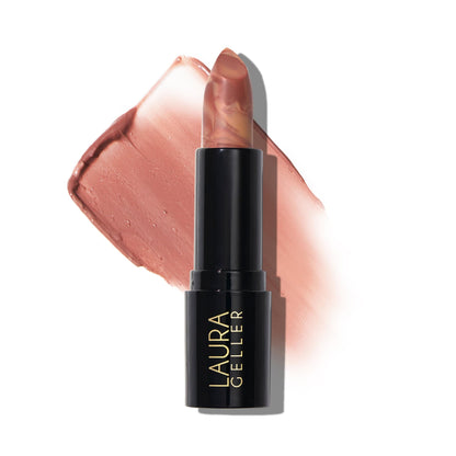 LAURA GELLER NEW YORK Italian Marble Sheer Lipstick - Berry Banana - Hydrating & Lightweight - Vitamin E & Caster Seed Oil - Cream Finish - Maple Wellness Supplements