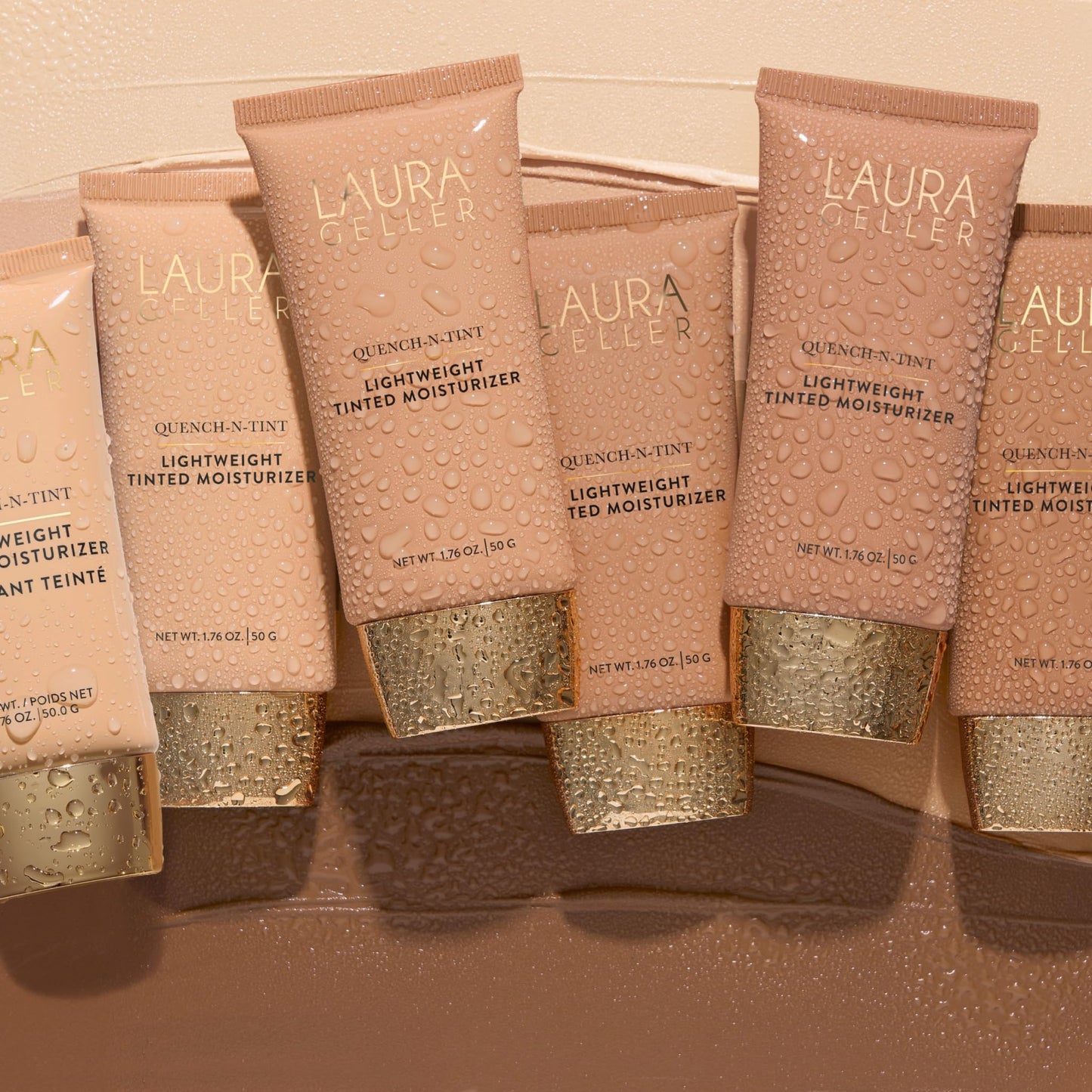LAURA GELLER NEW YORK Quench-n-Tint Tinted Moisturizer - Sheer to Light Buildable Coverage - Natural Glow Finish - Lightweight Formula - Maple Wellness Supplements