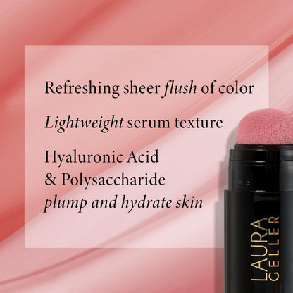 LAURA GELLER NEW YORK Serum Blush Tint, Lightweight Liquid Blush for Cheeks, Weightless Watercolor Sheer Finish, Practical Pink - Maple Wellness Supplements