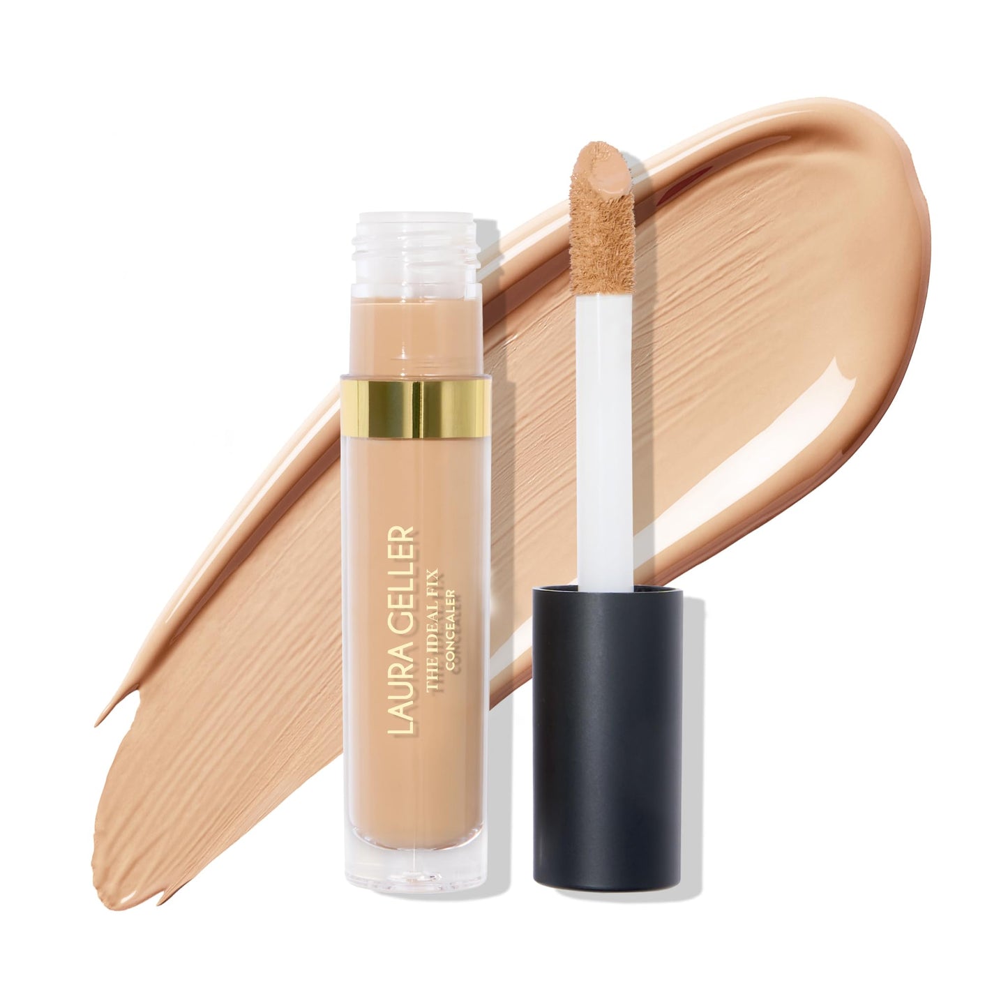 LAURA GELLER NEW YORK The Ideal Fix Concealer - Light - Buildable Medium to Full Coverage Liquid Concealer - Covers Under Eye Dark Circles & Blemishes - Long-Lasting - Maple Wellness Supplements