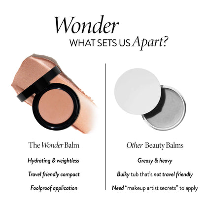 LAURA GELLER NEW YORK The Wonder Balm Cream Illuminator - Hydrating Weightless Subtle Hint of Color + Glow for Mature Skin - Vegan Squalane - Apply to Cheeks & Lips (01 Nice-n-Natural) - Maple Wellness Supplements