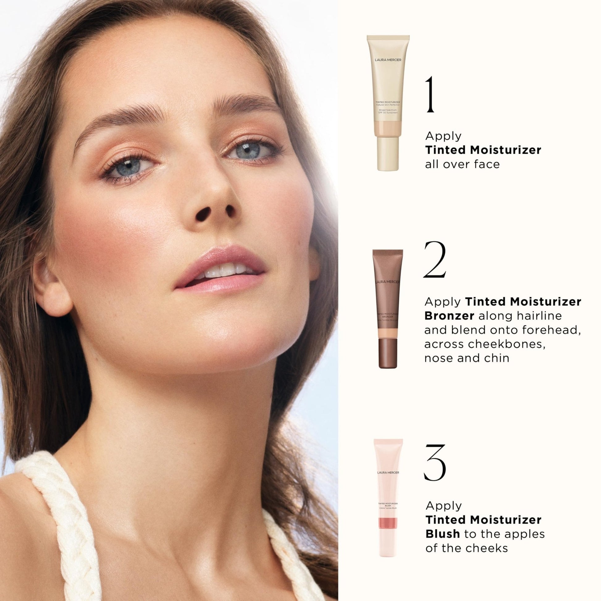 Laura Mercier Tinted Moisturizer Bronzer: Long Lasting Sheer Cream Bronzer, Weightless, Buildable Coverage, 12 HR Hydrating Wear, Non-Comedogenic, 6 Shades for All Skin Tones, Sundrop - Maple Wellness Supplements