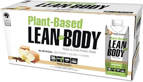 Lean Body Ready-to-Drink, Plant-Based Vegan Vanilla Caramel Protein Shake, 30g Protein - Maple Wellness Supplements