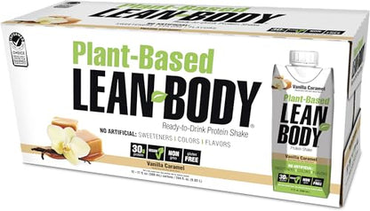 Lean Body Ready-to-Drink, Plant-Based Vegan Vanilla Caramel Protein Shake, 30g Protein - Maple Wellness Supplements