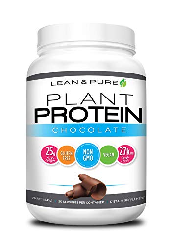 Lean & Pure Plant Protein, 25g of Protein, Non GMO, Vegan, Gluten Free. Low Carb, 842g - Maple Wellness Supplements
