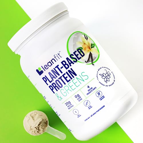 LeanFit Plant-Based Protein & Greens Natural Vanilla – 20g Plant Protein + 4 Leafy Greens - Maple Wellness Supplements