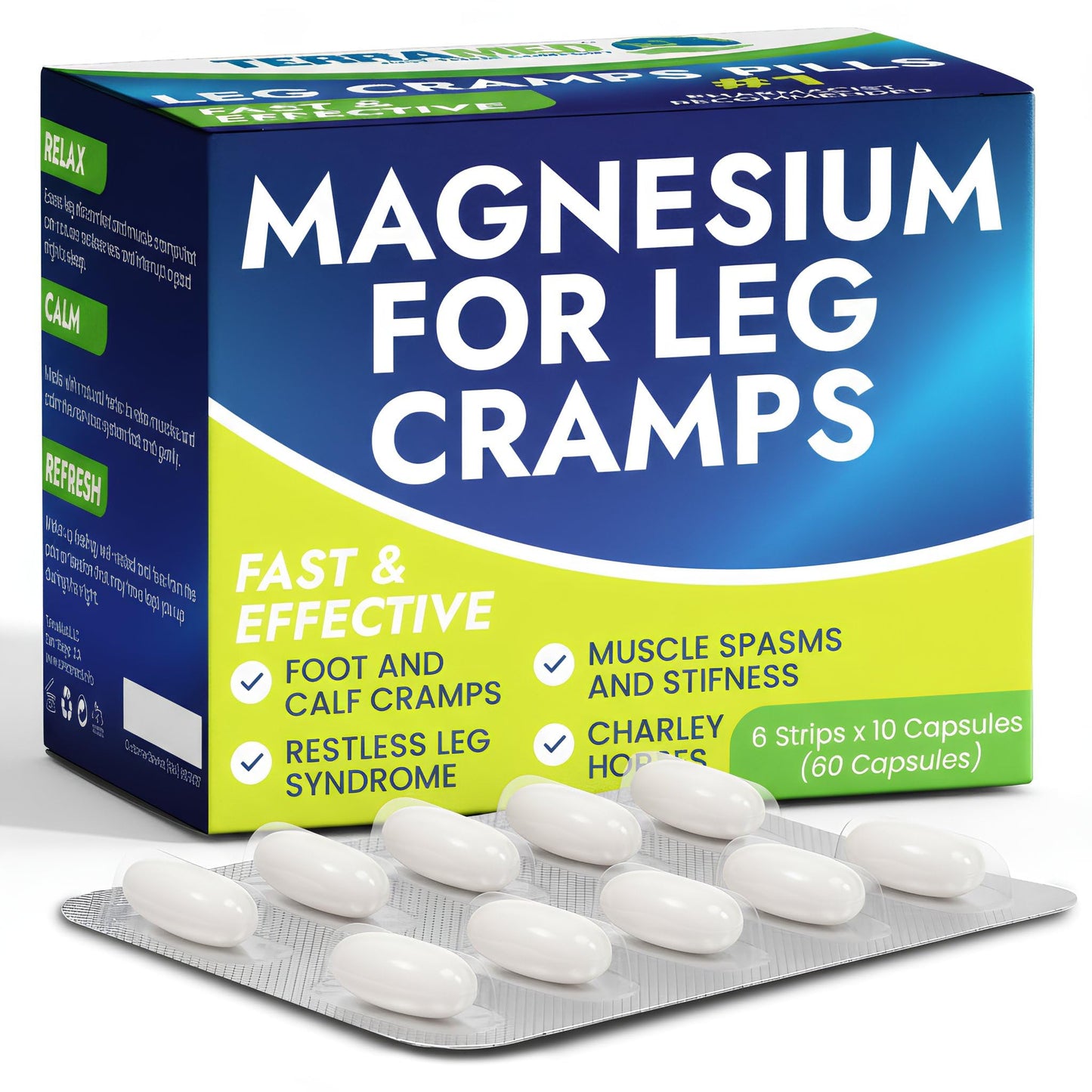 Leg Cramp Relief Pills | Pain Relief for Muscle Spasms, Soreness, & Foot and Calf Cramps | Homeopathic Medicine for Restless Legs Syndrome Relief (30 Pills) - Maple Wellness Supplements