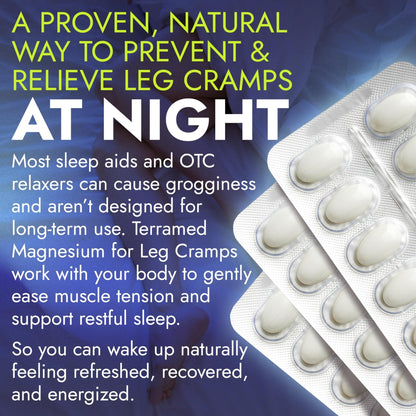 Leg Cramp Relief Pills | Pain Relief for Muscle Spasms, Soreness, & Foot and Calf Cramps | Homeopathic Medicine for Restless Legs Syndrome Relief (30 Pills) - Maple Wellness Supplements